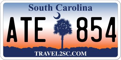 SC license plate ATE854