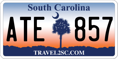SC license plate ATE857