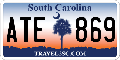 SC license plate ATE869