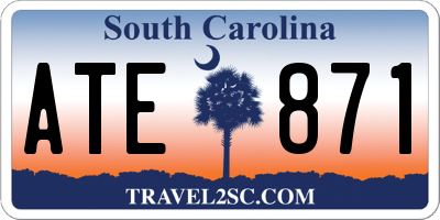 SC license plate ATE871