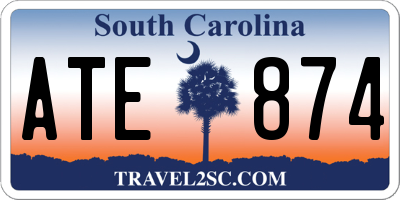SC license plate ATE874