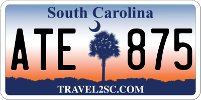 SC license plate ATE875