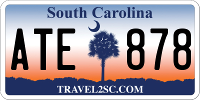 SC license plate ATE878
