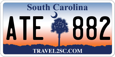 SC license plate ATE882