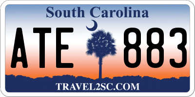 SC license plate ATE883