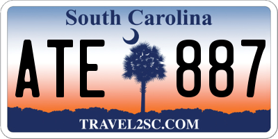 SC license plate ATE887