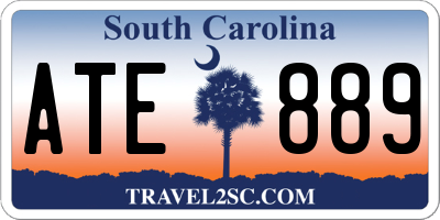 SC license plate ATE889