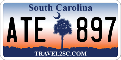 SC license plate ATE897
