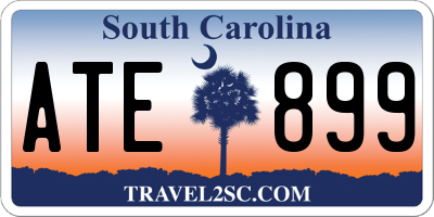SC license plate ATE899