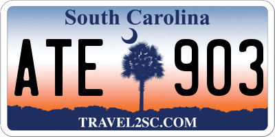 SC license plate ATE903