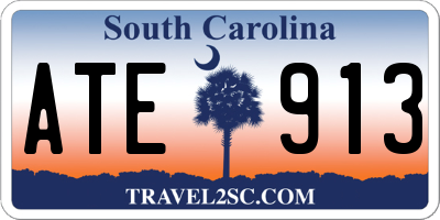 SC license plate ATE913