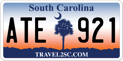SC license plate ATE921