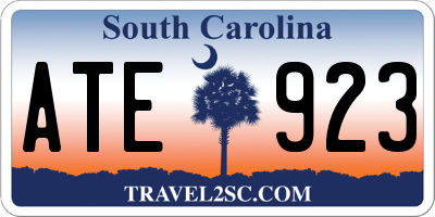 SC license plate ATE923