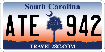 SC license plate ATE942