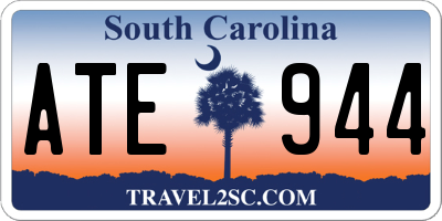 SC license plate ATE944