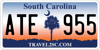 SC license plate ATE955
