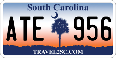 SC license plate ATE956