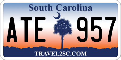 SC license plate ATE957