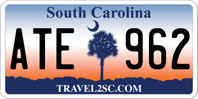 SC license plate ATE962