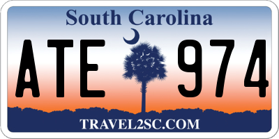 SC license plate ATE974
