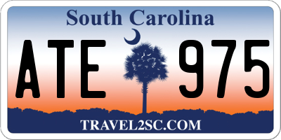 SC license plate ATE975