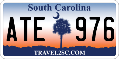 SC license plate ATE976