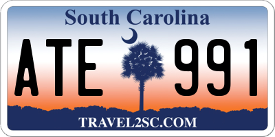 SC license plate ATE991