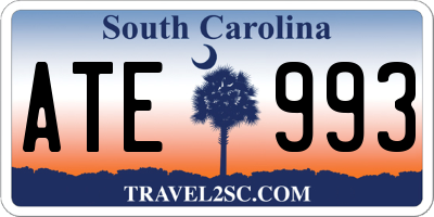 SC license plate ATE993