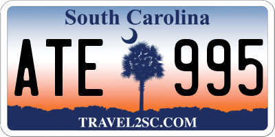 SC license plate ATE995