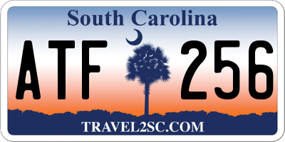 SC license plate ATF256