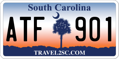 SC license plate ATF901
