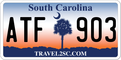 SC license plate ATF903