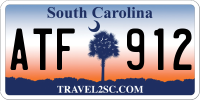 SC license plate ATF912