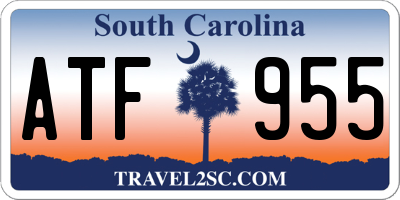 SC license plate ATF955