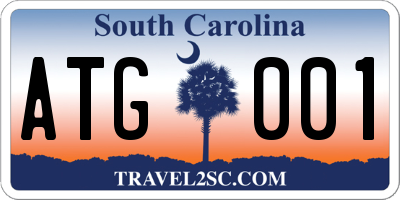 SC license plate ATG001
