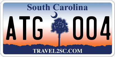 SC license plate ATG004