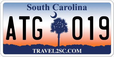 SC license plate ATG019