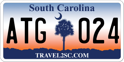 SC license plate ATG024