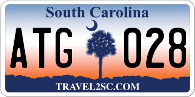 SC license plate ATG028