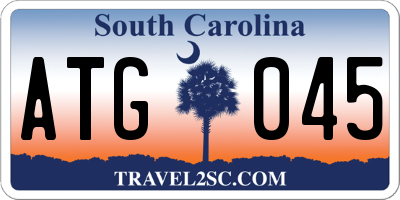 SC license plate ATG045