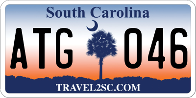 SC license plate ATG046