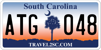 SC license plate ATG048