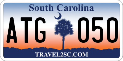 SC license plate ATG050