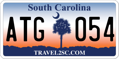 SC license plate ATG054