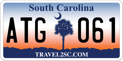 SC license plate ATG061