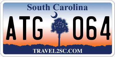 SC license plate ATG064