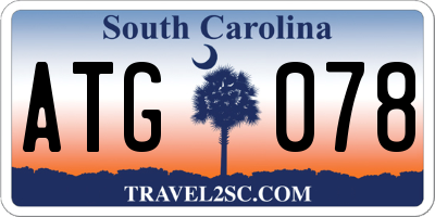 SC license plate ATG078