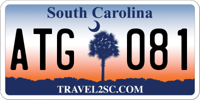 SC license plate ATG081