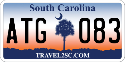 SC license plate ATG083