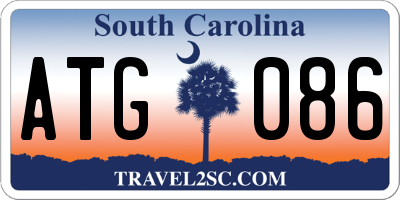 SC license plate ATG086
